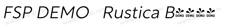 FSP DEMO   Rustica B字体转换